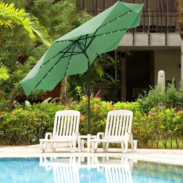 Solar patio online umbrellas