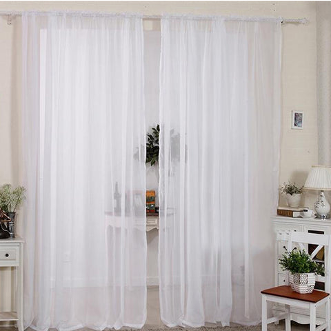 2-Piece Sheer Chiffon Curtains