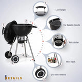 18 Inch Portable Kettle Charcoal BBQ Grill