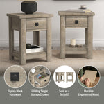 Farmhouse One-Drawer Nightstand