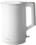 White Stainless Steel Electric Tea Kettle