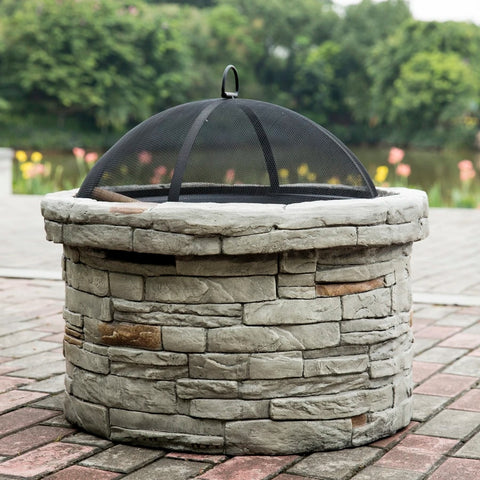 Natural Stone Gas Fire Pit