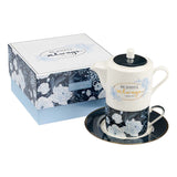 Two-in-One Stackable Tea Service for One with Gift Box