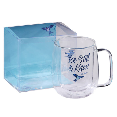 Double-Walled Clear Glass Mug with Gift Box