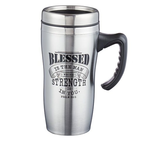 Stainless Steel Coffee Travel Mug with Handle