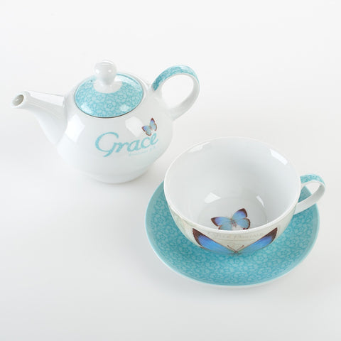 Two in One Stackable Teapot and Cup