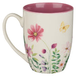 "Mom You Make Life Beautiful" Floral Garden Ceramic Mug