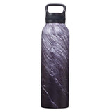 Black Stone Stainless Steel Water Bottle with Inscription