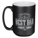Black Exterior White Interior Dad Ceramic Coffee Mug