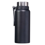 Silver Black Dad Stainless Steel Water Bottle
