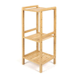Three Tier Free-Standing Bathroom Bamboo Shelf Organizer