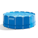 INTEX 15' x 48" Metal Frame above Ground Pool with Filter