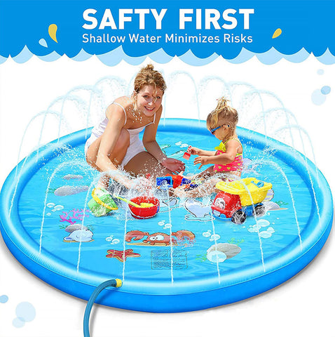 Mom and baby in Safety First Pool 
