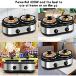 Slow Cooker with Two Removable Ceramic Pots
