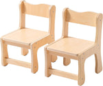 Wooden Child Chairs ~ Set of Two