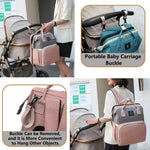 Baby Diaper Backpack with Foldable Changing Crib Pad