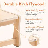 Playroom Wooden Child Chairs ~ Set of Two
