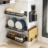 Stainless Steel Wall-Mounted Spice & Storage Rack