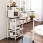Mini Kitchen Bar With Multi-Layered Shelves