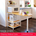 Mini Kitchen Bar With Multi-Layered Shelves