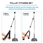 Home Gym Fitness DIY Pulley Cable Machine Attachment System