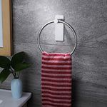 Stainless Steel Bathroom Ring Towel Holder