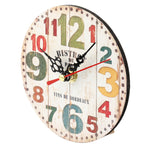 Rustic European Round Style Wall Clock