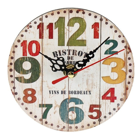 Rustic European Round Style Wall Clock