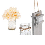 2-Piece Floral Mason Jar Lamps