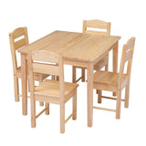 Children's Wooden Table And Chair Set