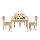 Children's Wooden Table And Chair Set