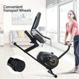Bluetooth Monitor Exercise Bike with 8-Level Resistance