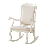 Solid Wood Frame Upholstered Rocking Chair