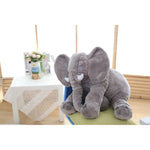 Gray Soft Plush Elephant Stuffed Doll Toy