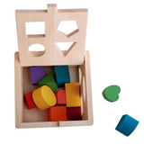 Wooden Geometric Shape Activity Cube