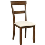 Walnut Tone Dining Room Table & Chairs Set