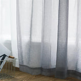 Solid Color Sheer Tulle Window Curtains