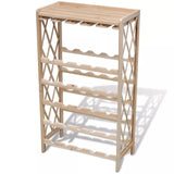 Natural Solid Wood Wine Rack