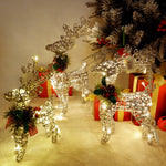 Christmas Reindeer with Pinecones & Lights (1-5 Day Delivery)