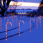 Christmas Candy Cane Solar LED Lights