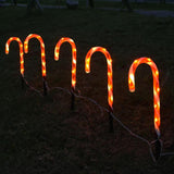 Outdoor Christmas Candy Cane Lights