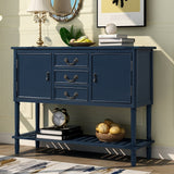 Entryway Table with Drawers Cabinets and Shelf